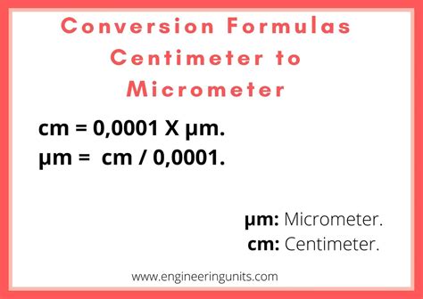 millimeter to cm formula